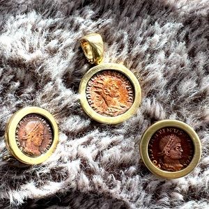 14k gold, Vintage Italian “Coin”Jewelry